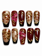 Burgundy and gold