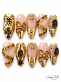 Gold and nude Almond