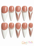 French Stiletto with pearls