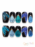 Short Square black/turquoise