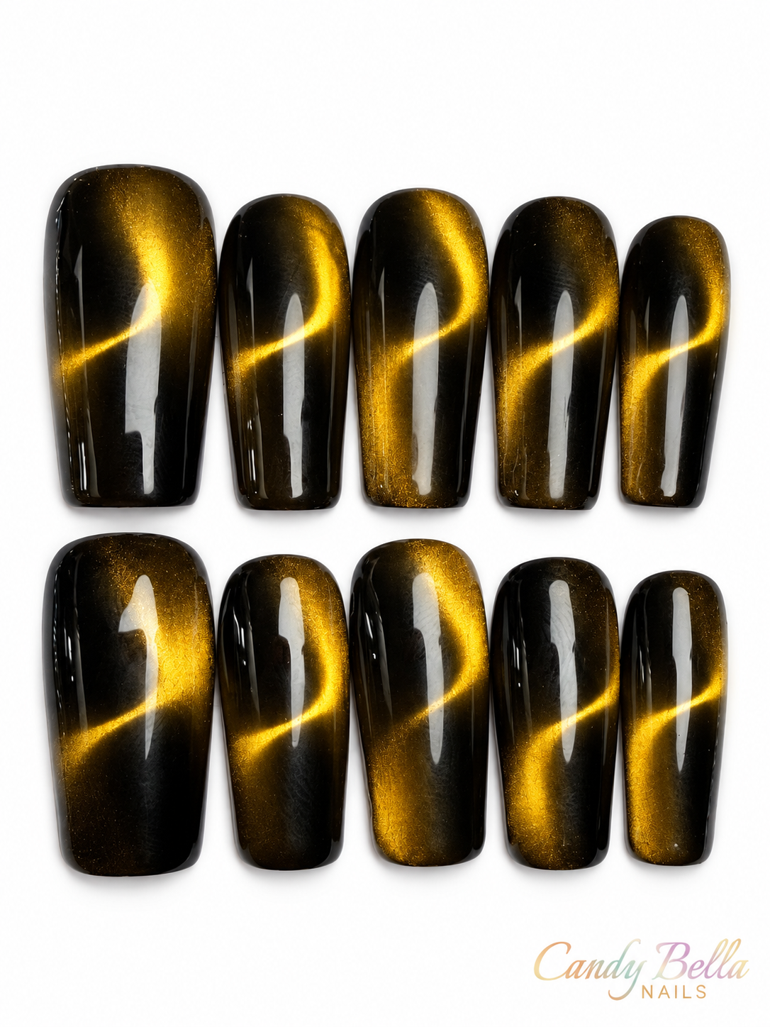 Gold Cateye long Length Square