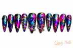Metallic multi color with design Stiletto